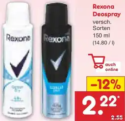 Netto Marken-Discount Rexona Deospray Angebot