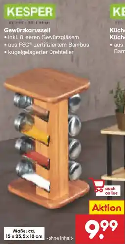 Netto Marken-Discount KESPER Gewürzkarussell Angebot