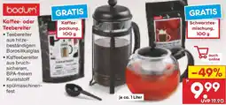 Netto Marken-Discount Bodum Kaffee- oder Teebereiter Angebot