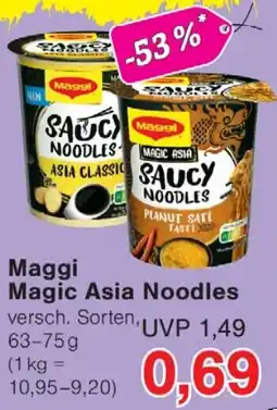Wiglo Wunderland Maggi Magic Asia Noodles Angebot