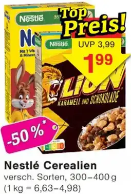 Wiglo Wunderland Nestlé Cerealien Angebot