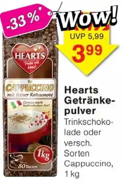 Wiglo Wunderland Hearts Getränkepulver Angebot