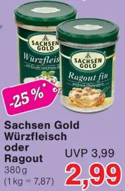 Wiglo Wunderland Sachsen Gold Würzfleisch oder Ragout Angebot