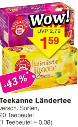 Wiglo Wunderland Teekanne Ländertee Angebot