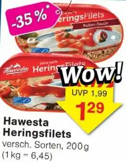 Wiglo Wunderland Hawesta Heringsfilets Angebot