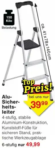 Wiglo Wunderland Alu Sicherheitsleiter Angebot