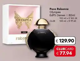 Travel Free Paco Rabanne OLYMPÉA EdPS Damen Angebot