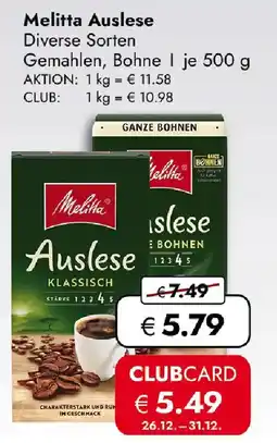 Travel Free Melitta Auslese Angebot
