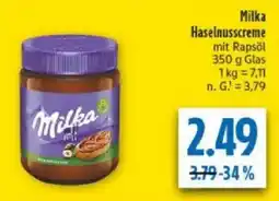 diska Milka Haselnusscreme Angebot
