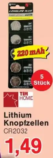 Wiglo Wunderland TIM HOME Lithium Knopfzellen Angebot