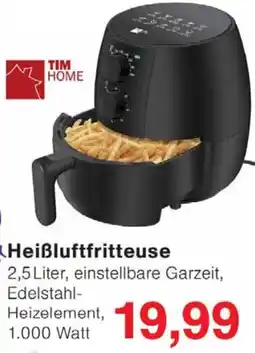 Wiglo Wunderland TIM HOME Heißluftfritteuse Angebot