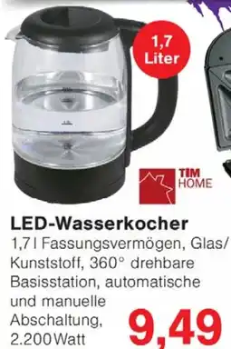 Wiglo Wunderland TIM HOME LED-Wasserkocher Angebot