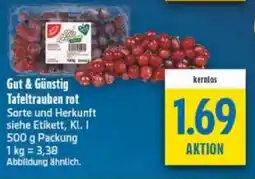 diska Gut & Günstig Tafeltrauben rot Angebot