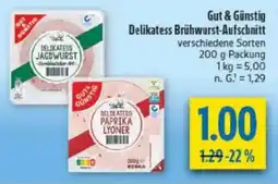 diska Gut & Günstig Delikatess Brühwurst-Aufschnitt Angebot