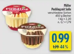 diska Müller Pudding mit Soße Angebot