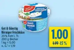 diska Gut & Günstig Körniger Frischkäse Angebot