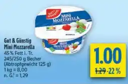diska Gut & Günstig Mini Mozzarella Angebot