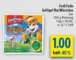 diska Ferdi Fuchs Geflügel Mini Würstchen Angebot