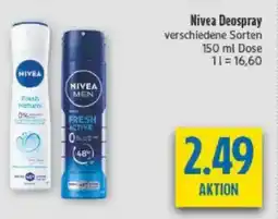 diska Nivea Deospray Angebot