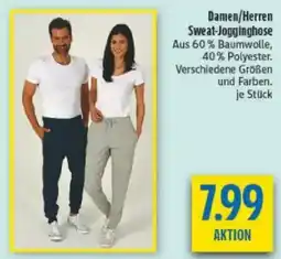 diska Damen/Herren Sweat-Jogginghose Angebot