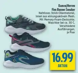 diska Damen/Herren Flex Runner Sneaker Angebot