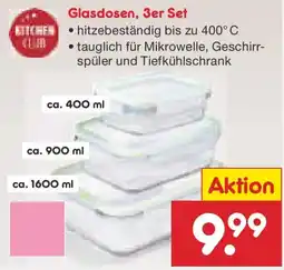 Netto Marken-Discount Glasdosen, 3er Set Angebot