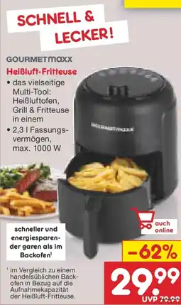 Netto Marken-Discount GOURMETmaxx Heißluft-Fritteuse Angebot