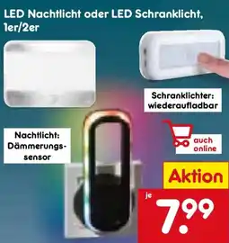 Netto Marken-Discount LED Nachtlicht oder LED Schranklicht, 1er/2er Angebot