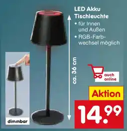 Netto Marken-Discount LED Akku Tischleuchte Angebot