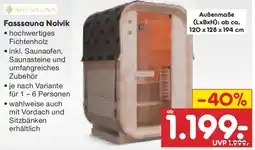 Netto Marken-Discount ARTSAUNA Fasssauna Nolvik Angebot