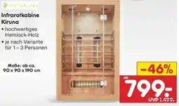 Netto Marken-Discount ARTSAUNA Infrarotkabine Kiruna Angebot