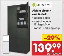 Netto Marken-Discount JUSKYS Aktenschrank aus Metall Angebot