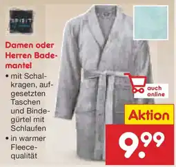 Netto Marken-Discount Damen oder Herren Bademantel Angebot