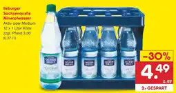 Netto Marken-Discount lleburger Sachsenquelle Mineralwasser Angebot
