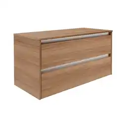 toom Baumarkt Fackelmann Waschtischunterschrank 'Vita' Eichefarben Braun/weiß 100 x 51,6 x 46,5 cm Angebot