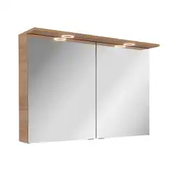 toom Baumarkt Fackelmann Spiegelschrank 'Vita' Eichefarben Braun 100,2 x 69,6 x 26,5 cm Angebot