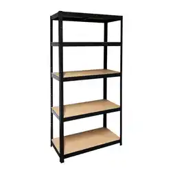 toom Baumarkt SCHULTE Regalwelt Schwerlast-Steckregal mit 5 Böden à 175 kg Traglast, schwarz 180 x 90 x 40 cm Angebot