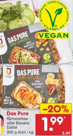 Netto Marken-Discount Das Pure Kichererbse oder Banane Dattel Angebot