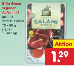 Netto Marken-Discount Billie Green veganer Aufschnitt Angebot