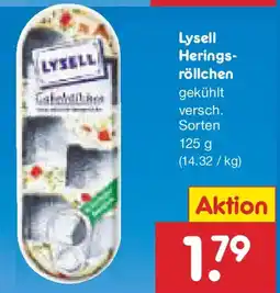 Netto Marken-Discount Lysell Heringsröllchen Angebot