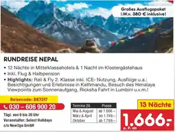 Netto Marken-Discount Rundreise nepal 13 Nächte Angebot
