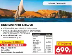 Netto Marken-Discount Nilkreuzfahrt & baden 14 Nächte Angebot