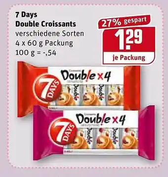 REWE Kaufpark 7 Days Double Croissants Angebot