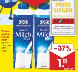 Netto Marken-Discount Weihenstephan Frische Milch Angebot