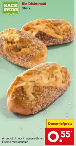 Netto Marken-Discount BACK STUBE Bio Dinkelrusti Angebot