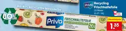 Netto Marken-Discount Priva Recycling Frischhaltefolie Angebot