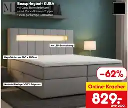 Netto Marken-Discount Boxspringbett KUBA Angebot