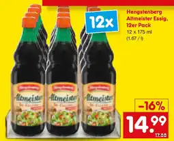 Netto Marken-Discount Hengstenberg Altmeister Essig, 12er Pack Angebot