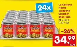 Netto Marken-Discount La Costena Nacho Jalapeño Scheiben 24er Pack Angebot