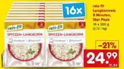 Netto Marken-Discount reis-fit Langkornreis 8 Minuten, 16er Pack Angebot